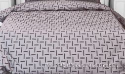 Ткань бязь 150 см ЛЮКС Штрихи (серый)